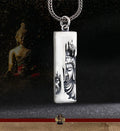Tathagata Buddha Pendant Men Jewelry Blessing Amulet Necklaces Male Retro Lotus Half-faced Buddha Necklace For Women